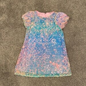 Biscotti - Sparkling Iridescent Multicolor Sequin Party Dress, Size 5